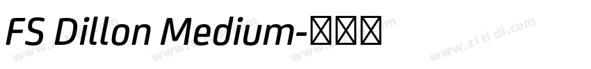 FS Dillon Medium字体转换